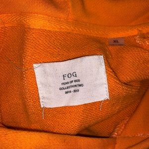 Fear Of God Orange Hoodie